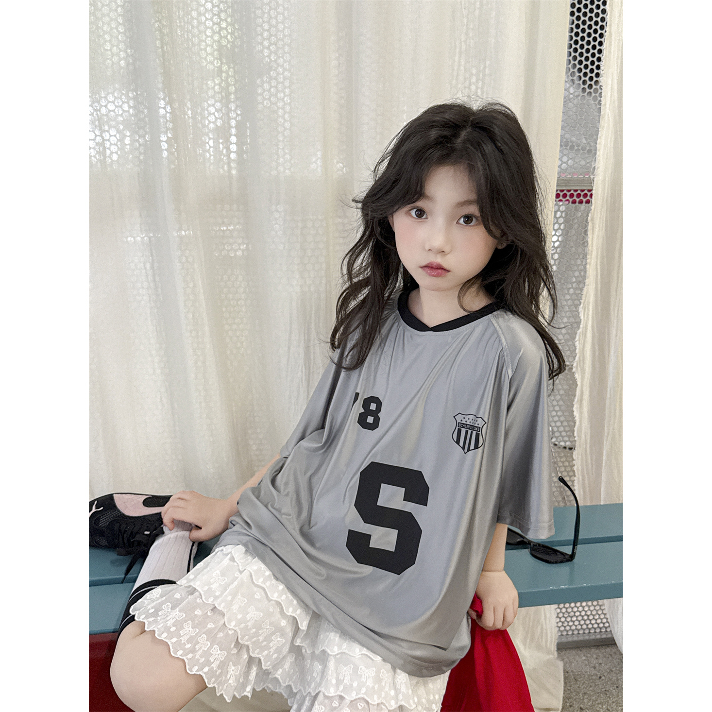 LJ-90806-TBB童装女童运动休闲速干T恤