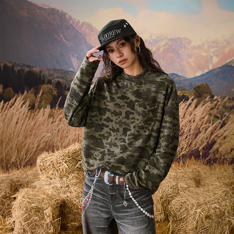 【两件盲盒福袋】YADCREW亚德鲁年末福利男女同款长袖T恤百搭休闲