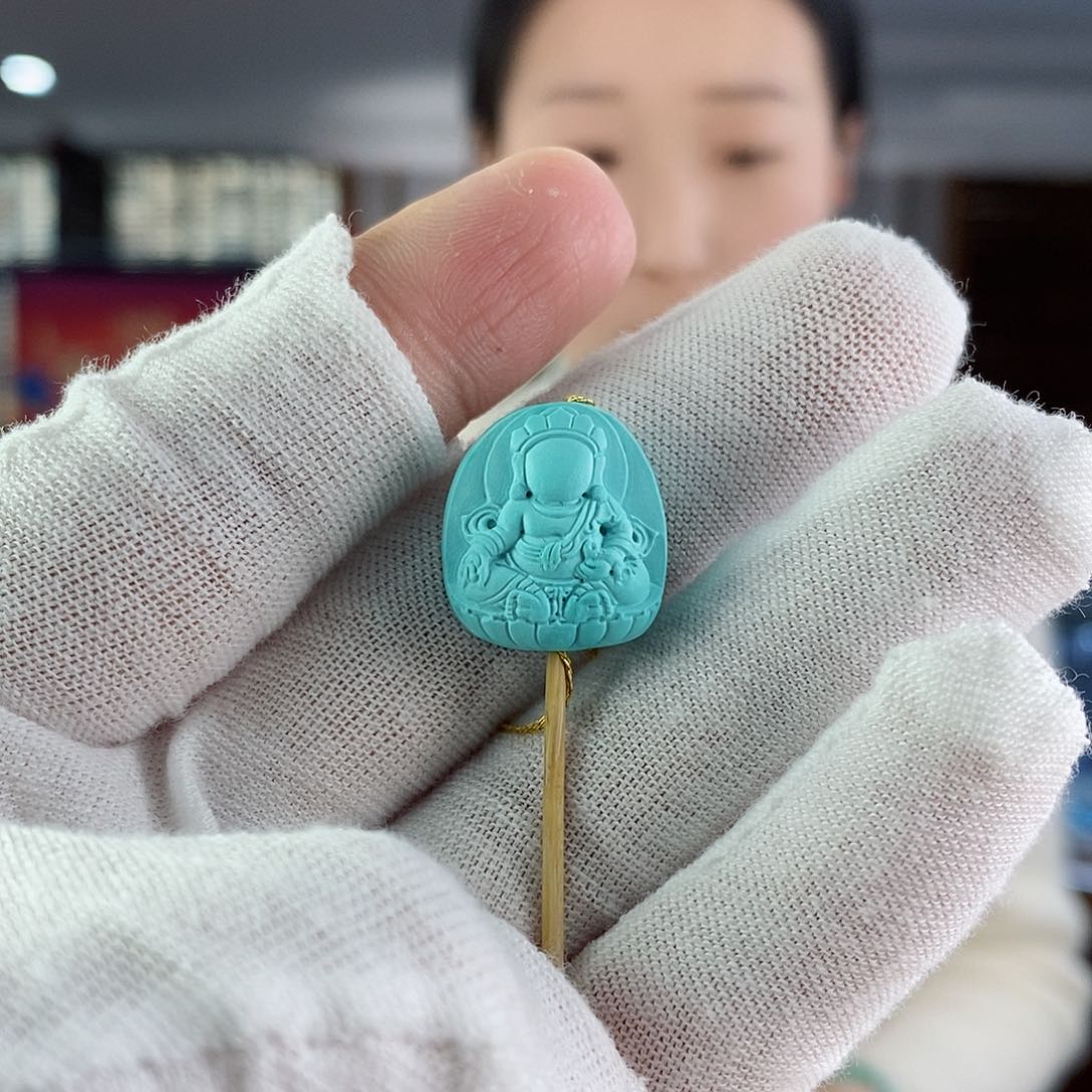 绿松石珠宝奇石未镶嵌常*意