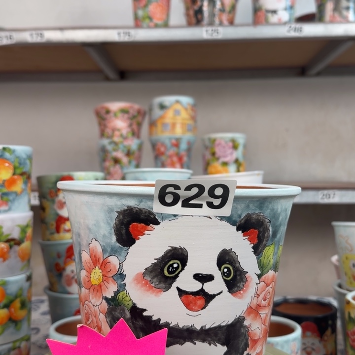 尕***智景德镇手绘多肉花盆