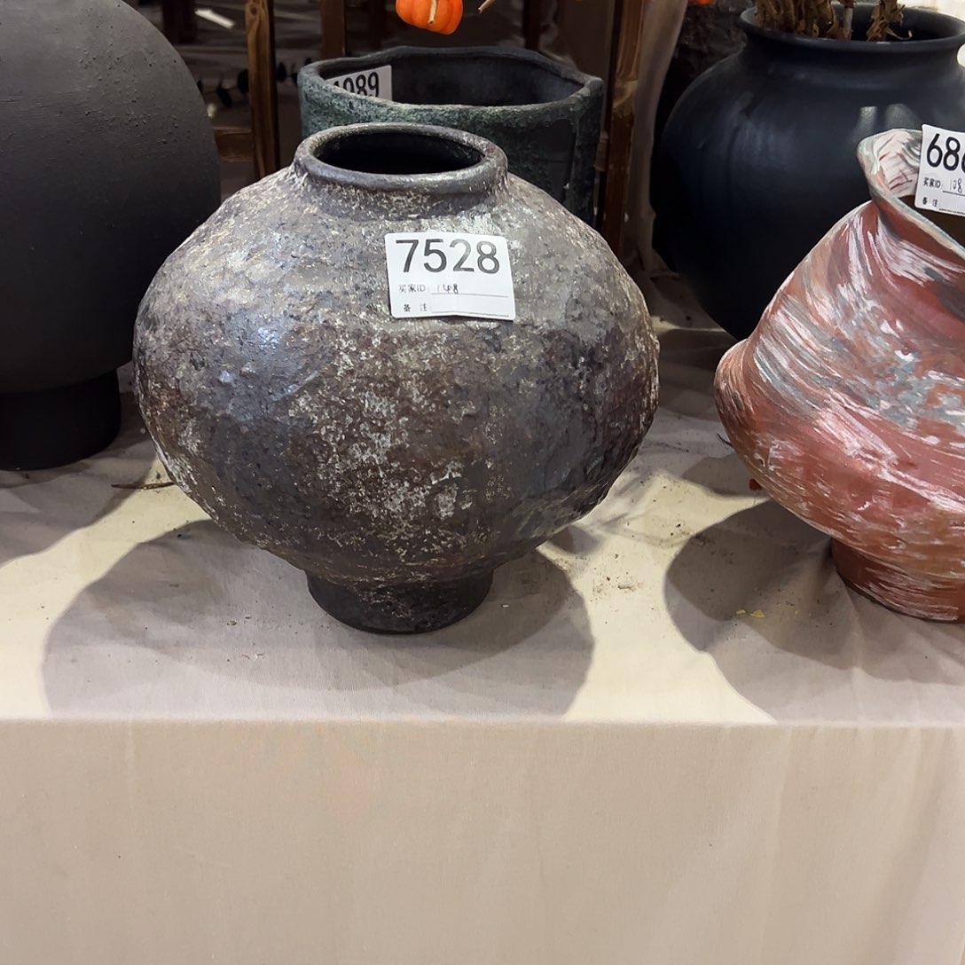 瓶7528高23口7陶瓷花瓶无孔