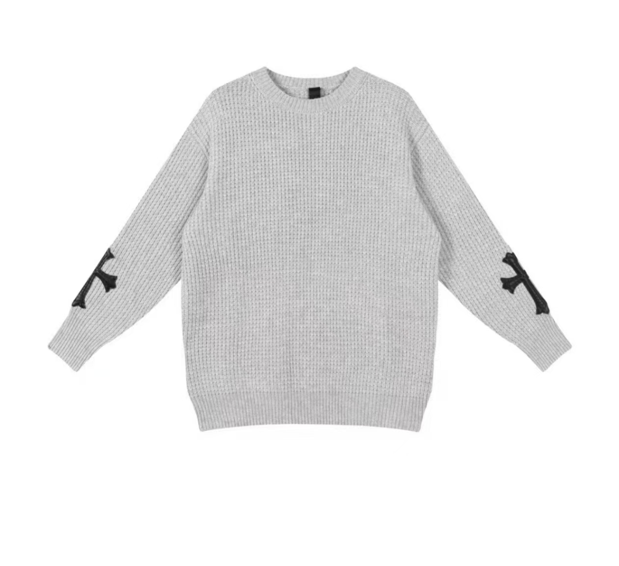 【YY】罗家新款十字架宽松针织衫