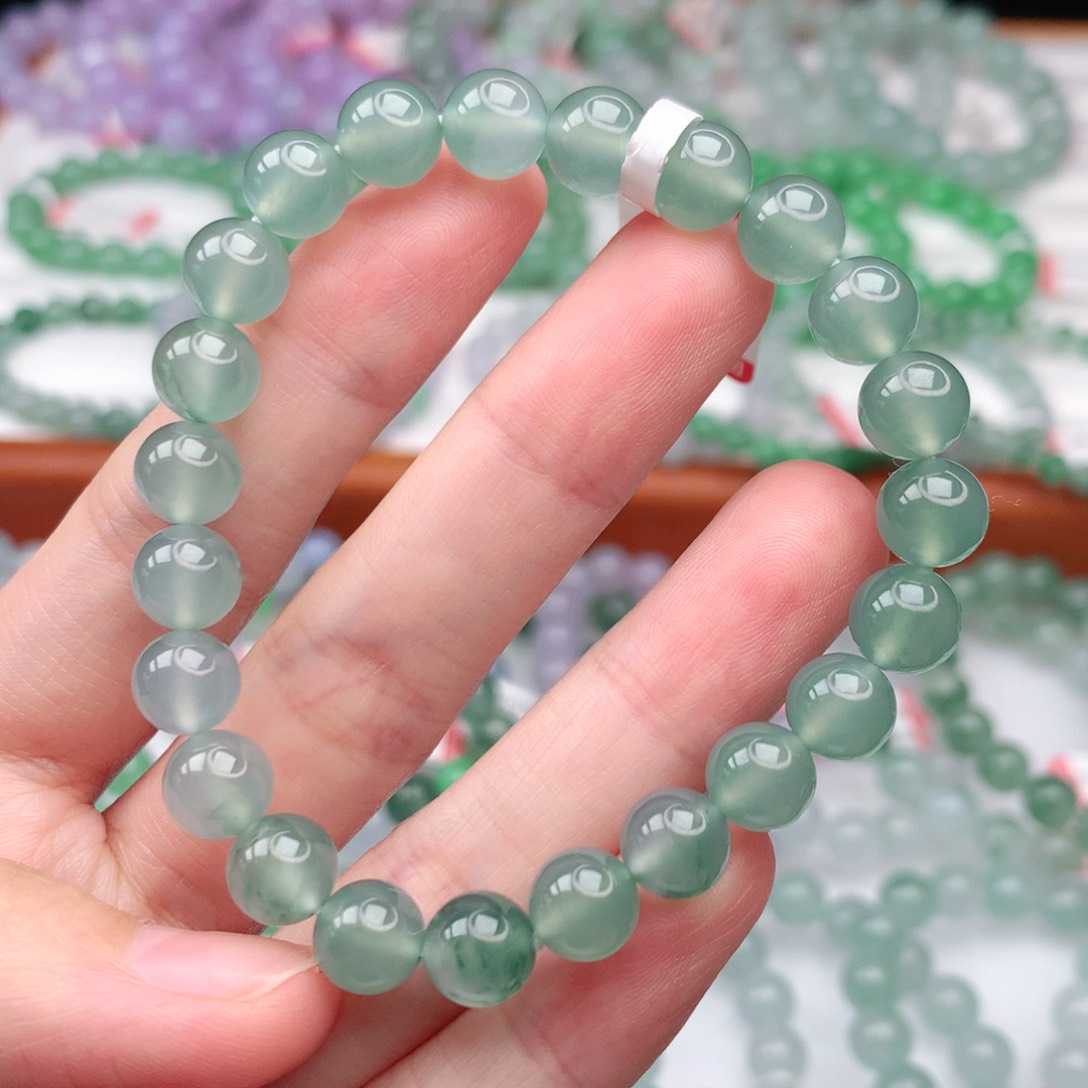 翡翠手链未镶嵌翡翠8mm