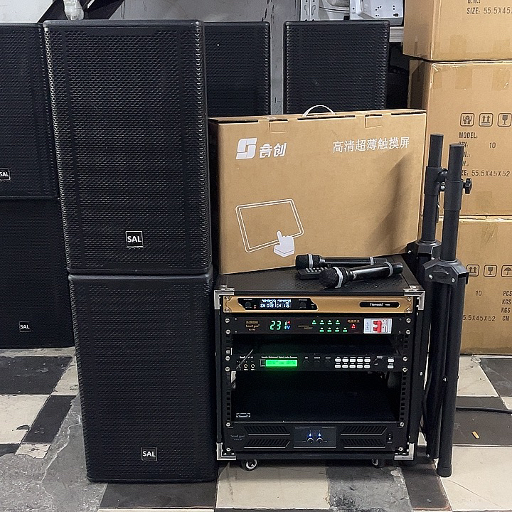 不包邮SAL 12寸专业音响7件套+全新点歌机