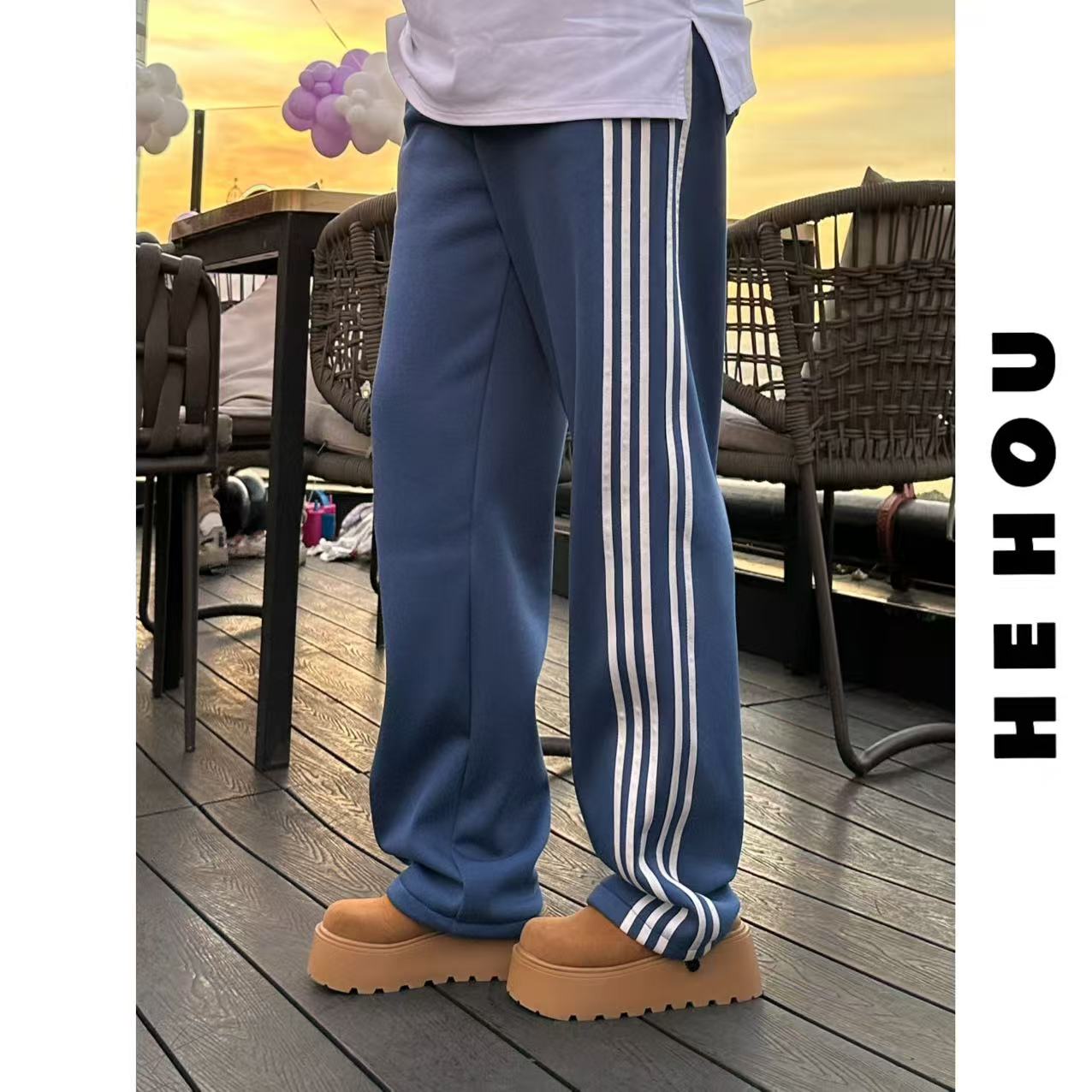 511978 和后大码 加绒百搭显瘦气质宽松原创设计师女装休闲裤