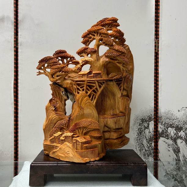 太行崖柏陈化料 大胜归来 规格：长20宽12高39重4斤