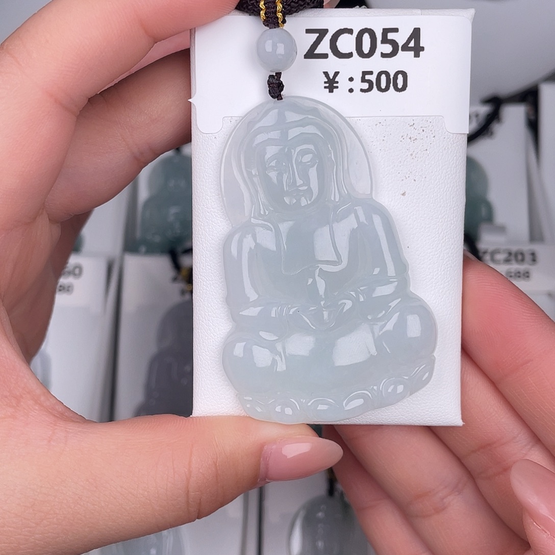 翡翠未镶嵌颈饰zc054