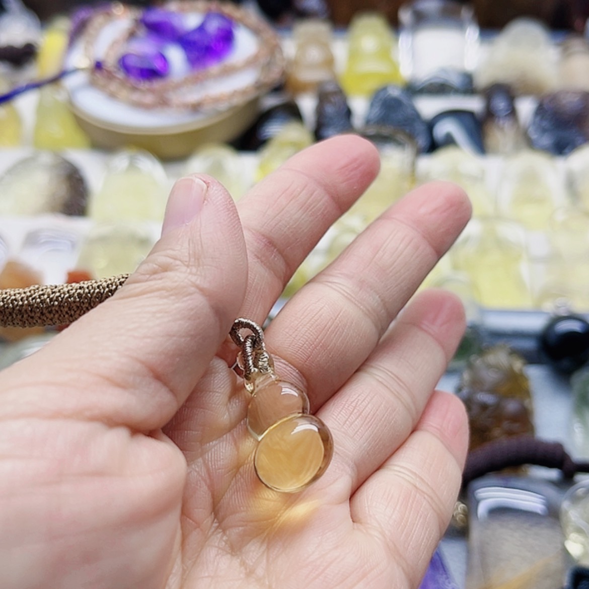 【闪购商品】水晶葫芦吊坠未镶嵌羊*羊