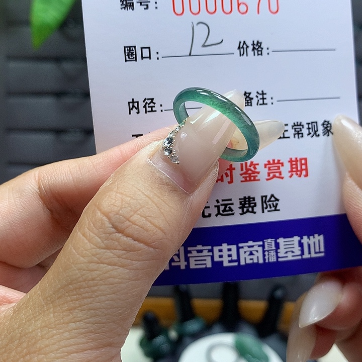 翡翠戒圈未镶嵌     0670