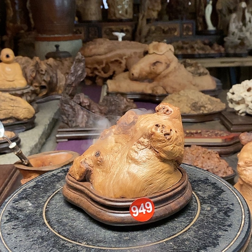 【闪购商品】949号荔枝木香炉工艺