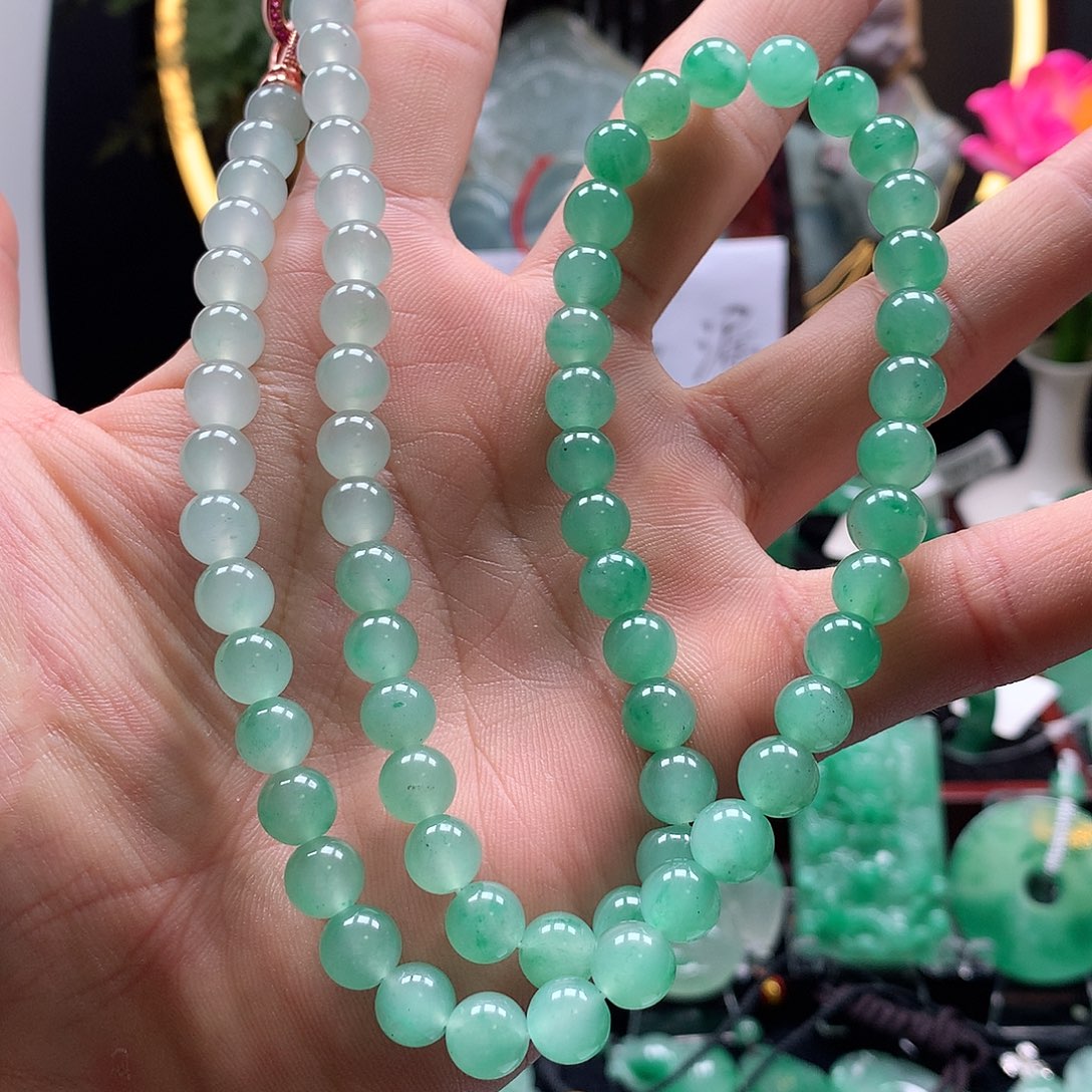 石英质玉项链未镶嵌鲜***卜