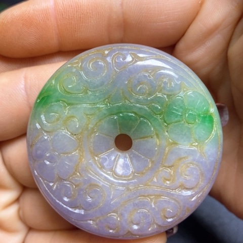 白玉菩提吊坠摆件