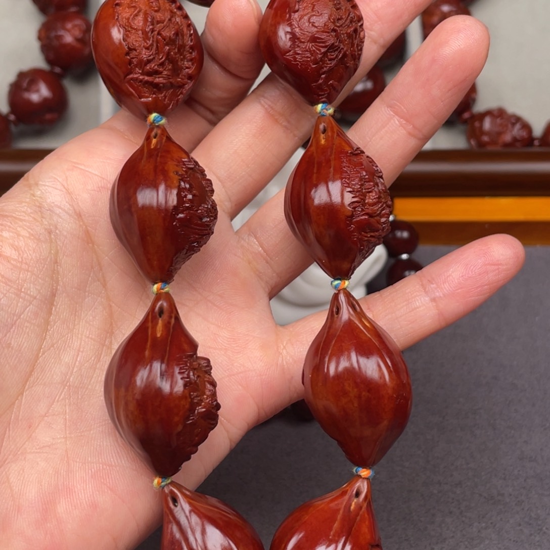 魏***闯橄榄核手串/手链十八罗汉素核