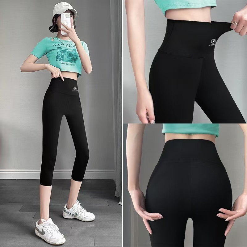 九分打工人早春芭比裤轻薄透气瑜伽健身紧身高腰弹力显瘦运动