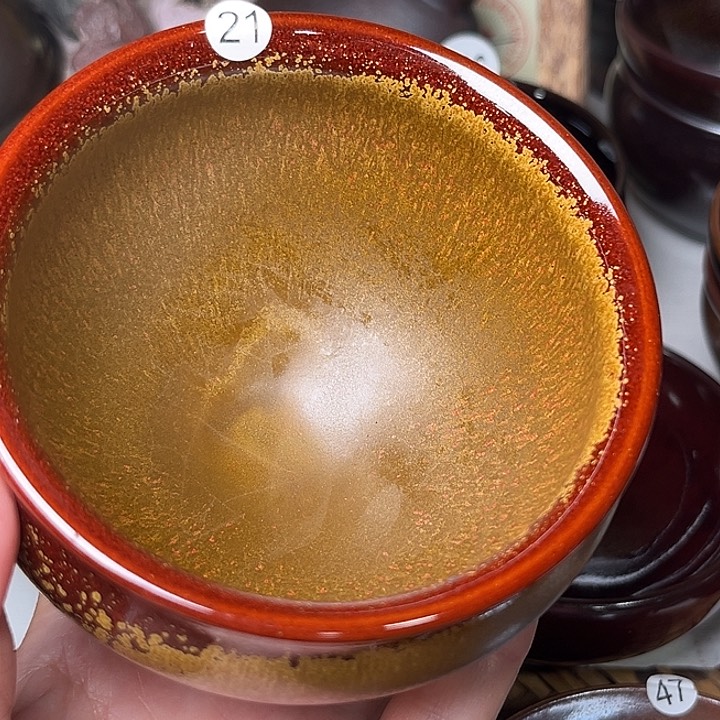 茶盏执*.将军杯口径9.8的