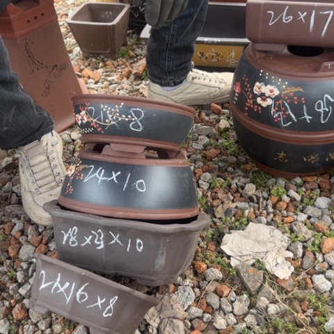 红陶紫砂花盆花盆盆景盆栽瑕疵