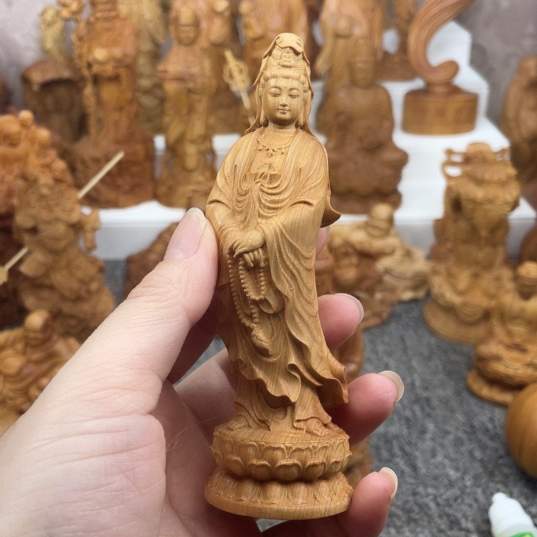 柏木崖柏摆件手把件