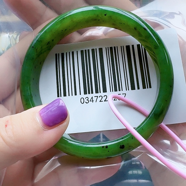 和田玉（碧玉）未镶嵌手镯6162包容