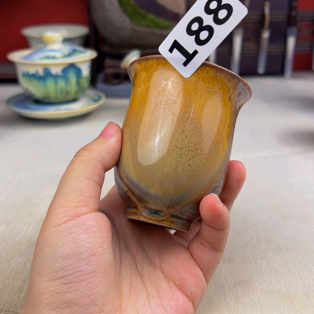 杯纯手工柴烧主人杯