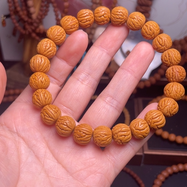 桃核吊坠龙文桃核