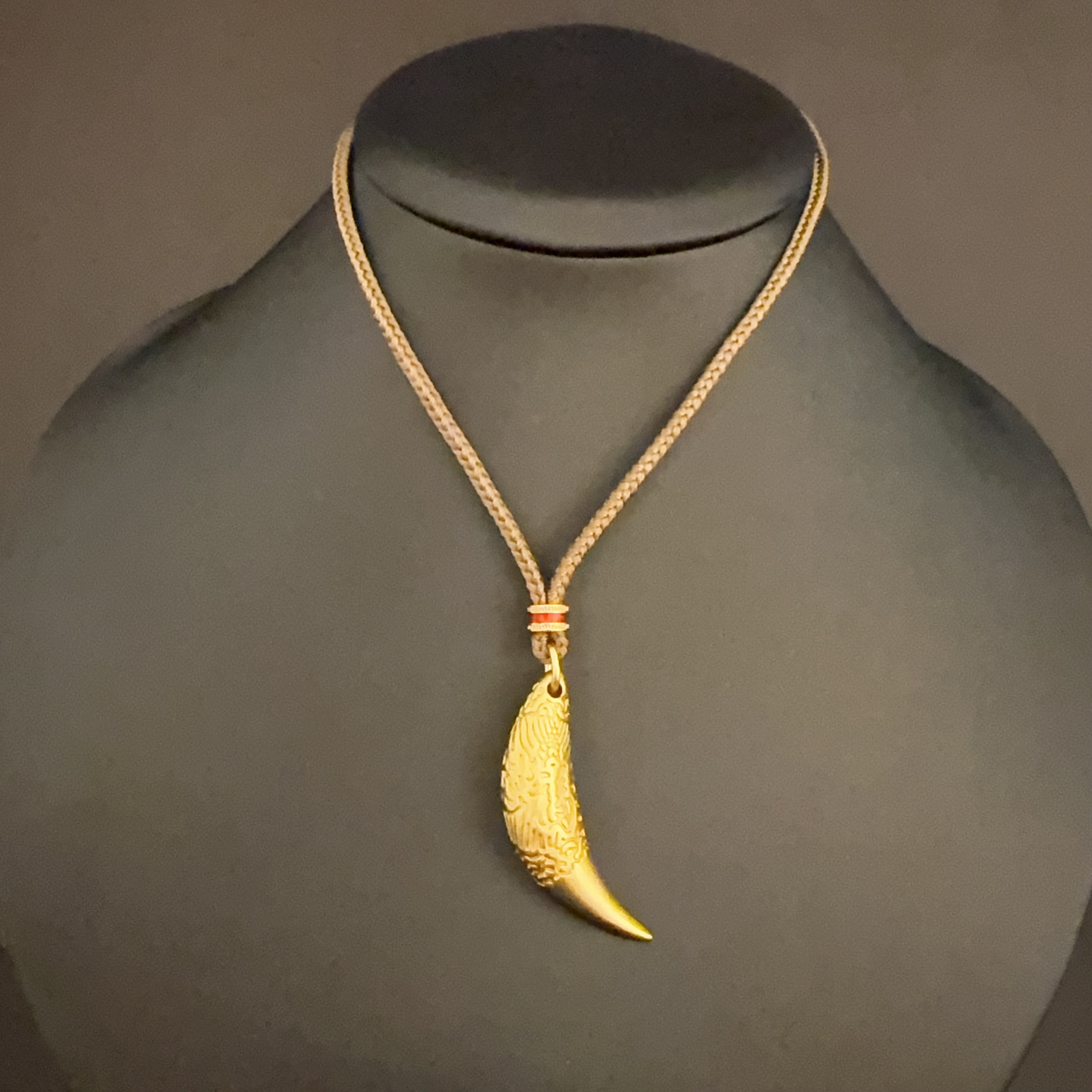 合金吊坠 古法福字狼牙吊坠男女款天赐洪福挂坠气质民族风