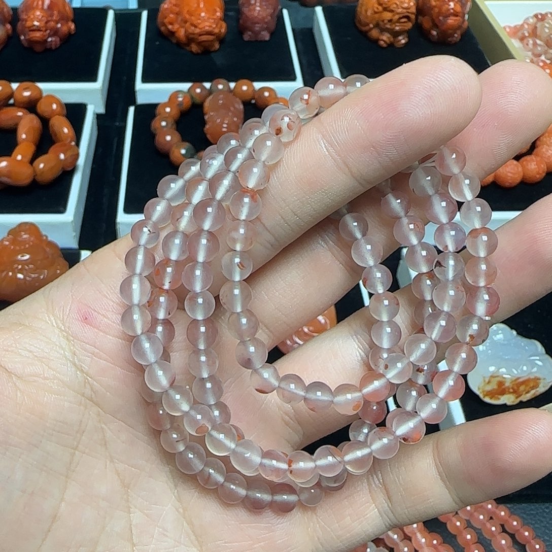 南红玛瑙未镶嵌手链