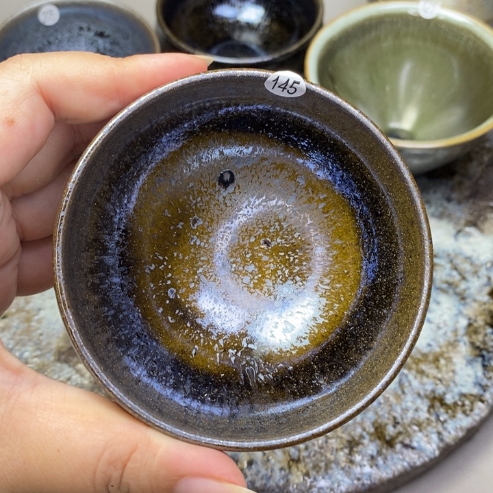 茶盏建窑建盏柴烧主人杯