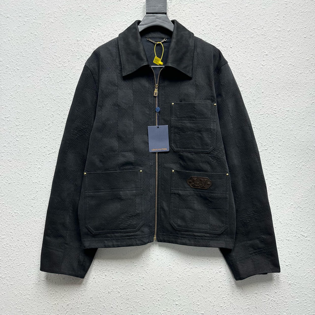 全新未使用 LouisVuitton/路易威登 绿松石棋盘格牛仔外套 WA0033