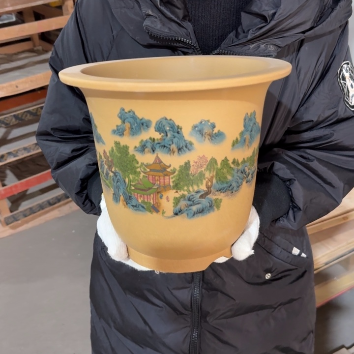 紫砂花盆 包邮包破损