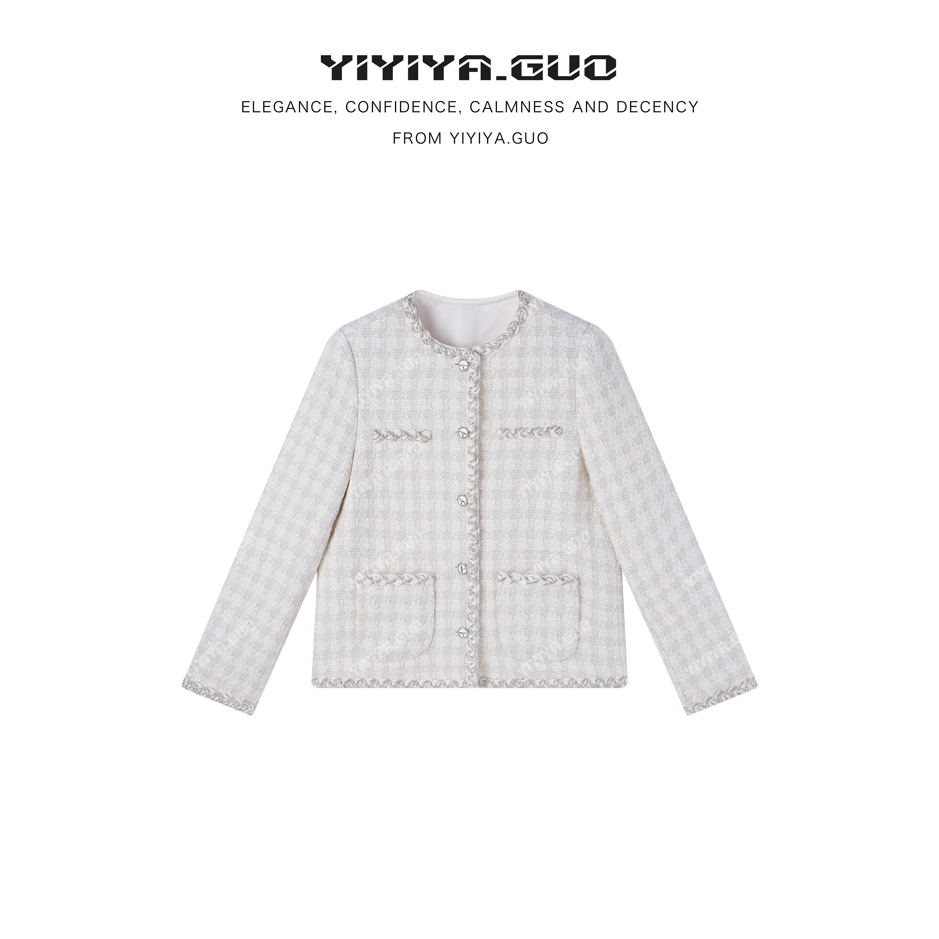 yiyiya.Guo艺艺吖时尚正肩直筒型外套090201SS52