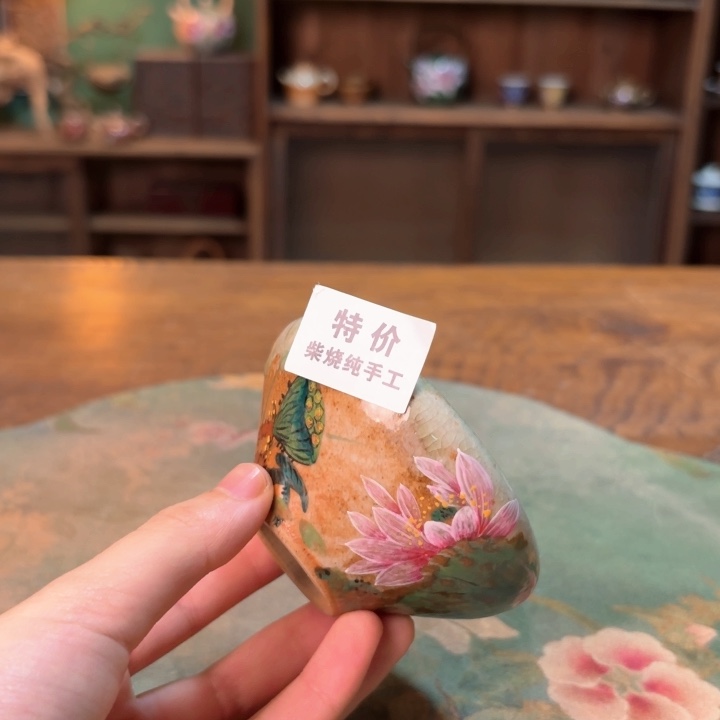 柴烧纯手工手绘陶瓷