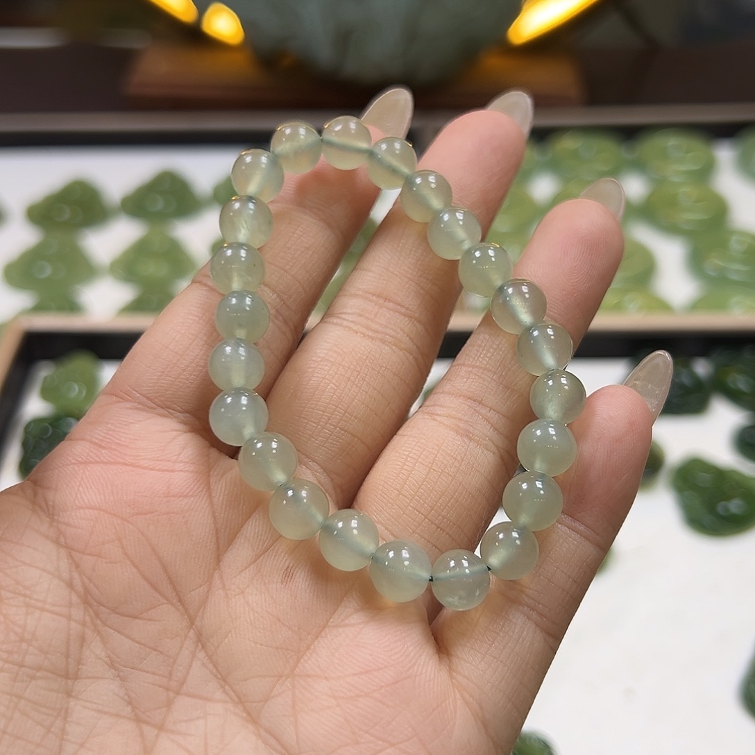 蛇纹石玉未镶嵌手串