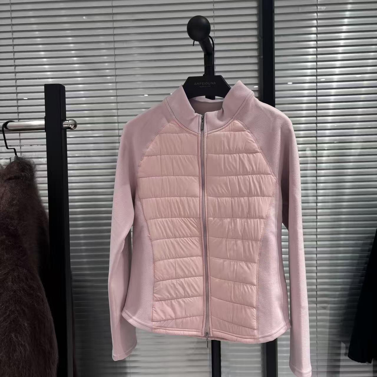 COCOAmador小蛮腰内胆保暖显瘦立领拼接夹棉外套棉服女5033