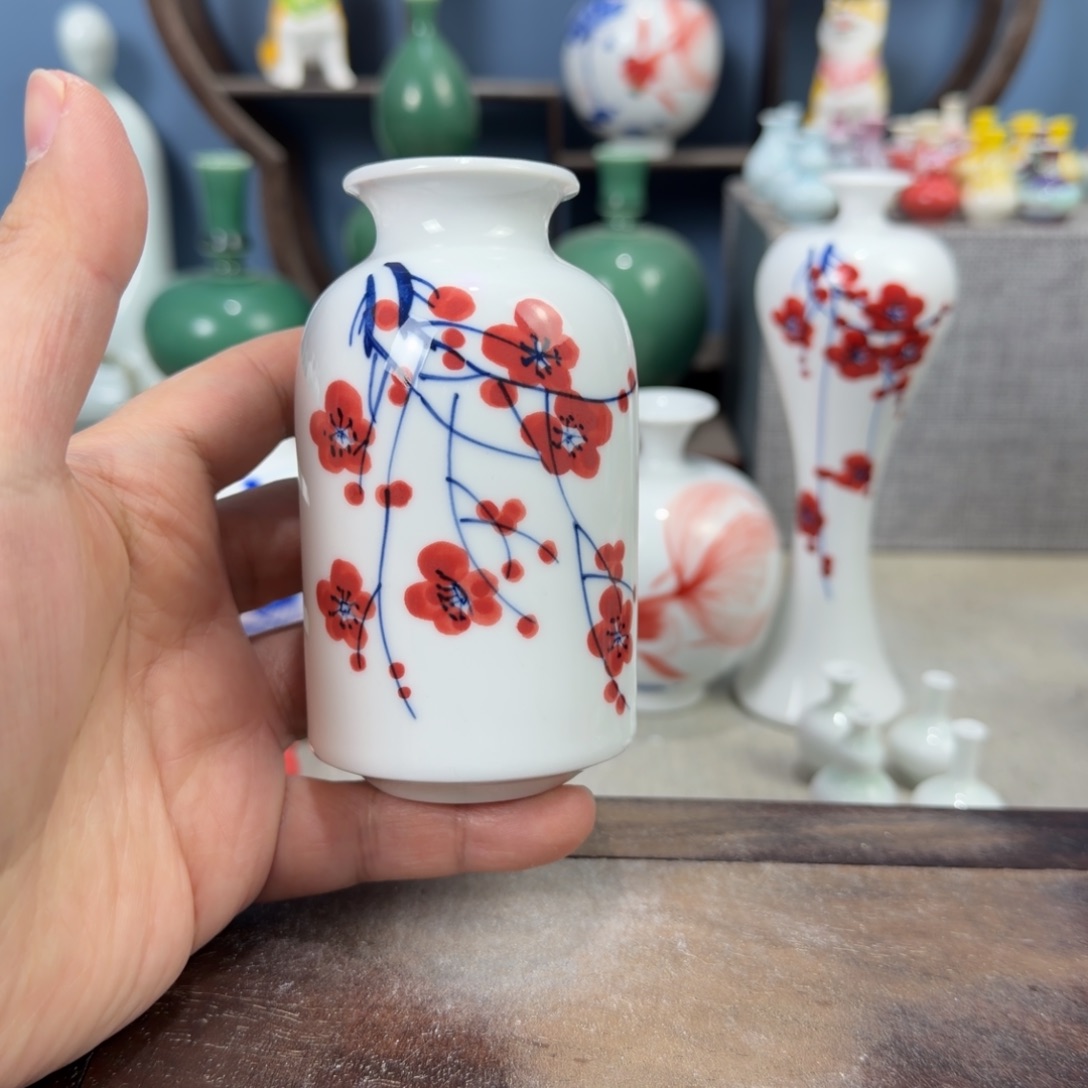 陶瓷手工小花器摆件