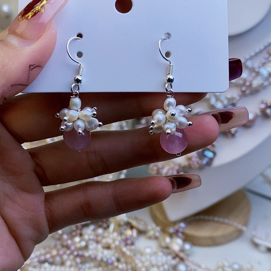 淡水珍珠颈饰银S925镶嵌