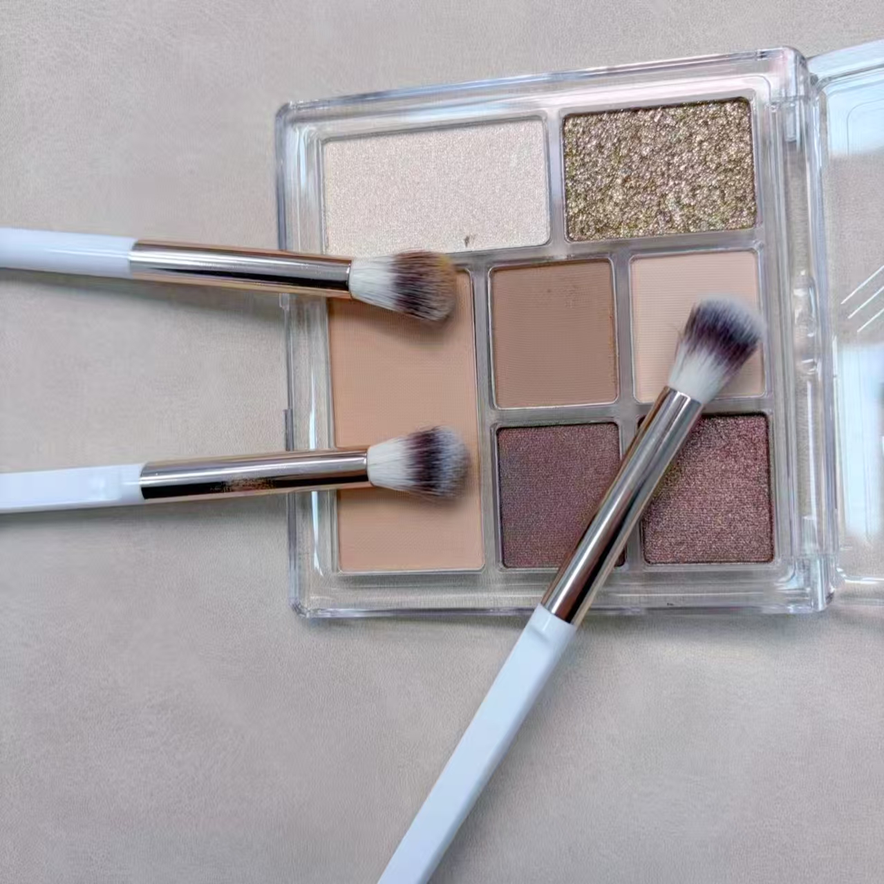 妆怡化妆刷白柄圆头晕染刷眼部刷眼影刷一支高光提亮刷鼻影刷