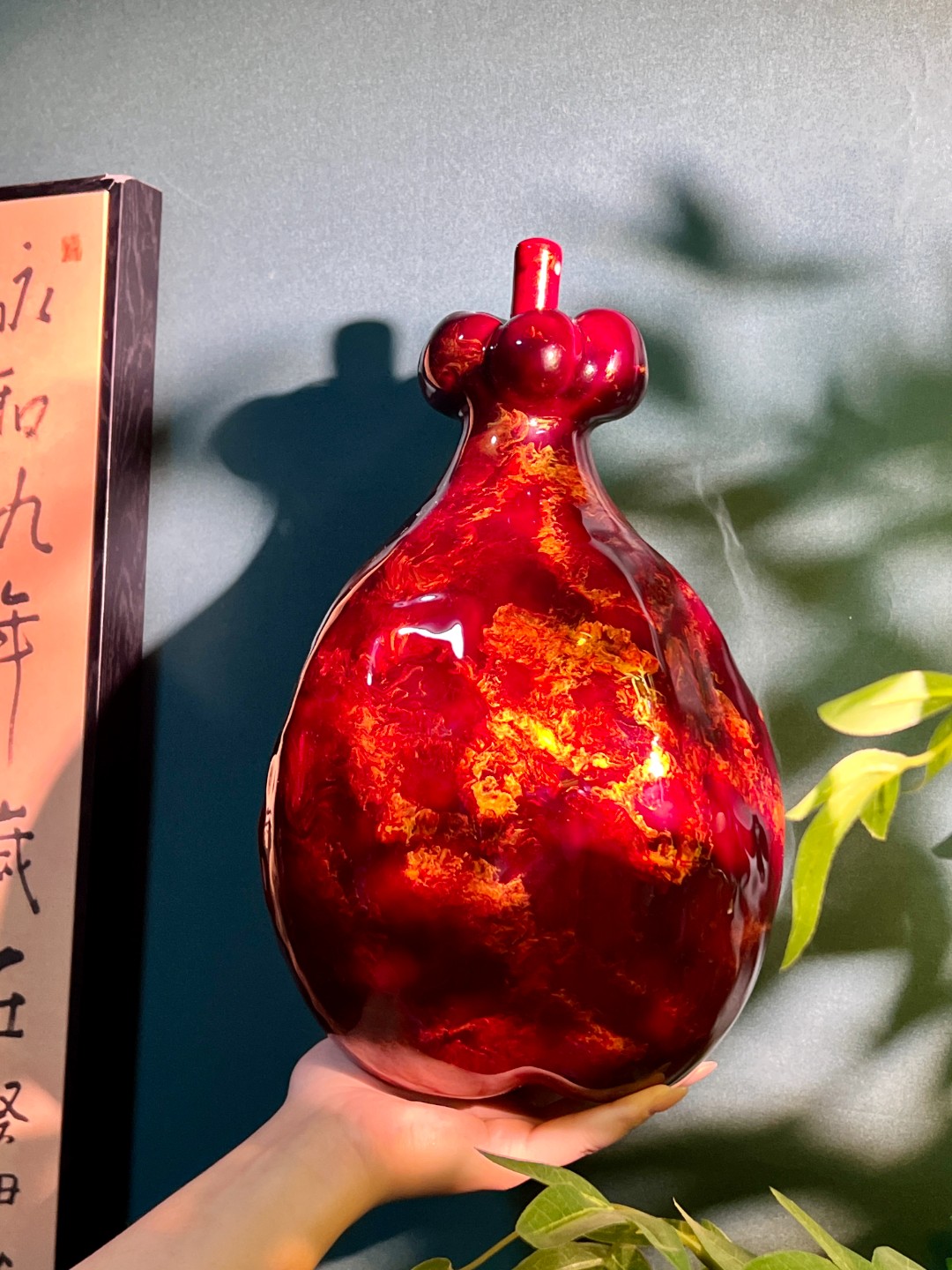 【赤焰凝暇】烤瓷款奶嘴硅胶热水酒葫芦一物一拍