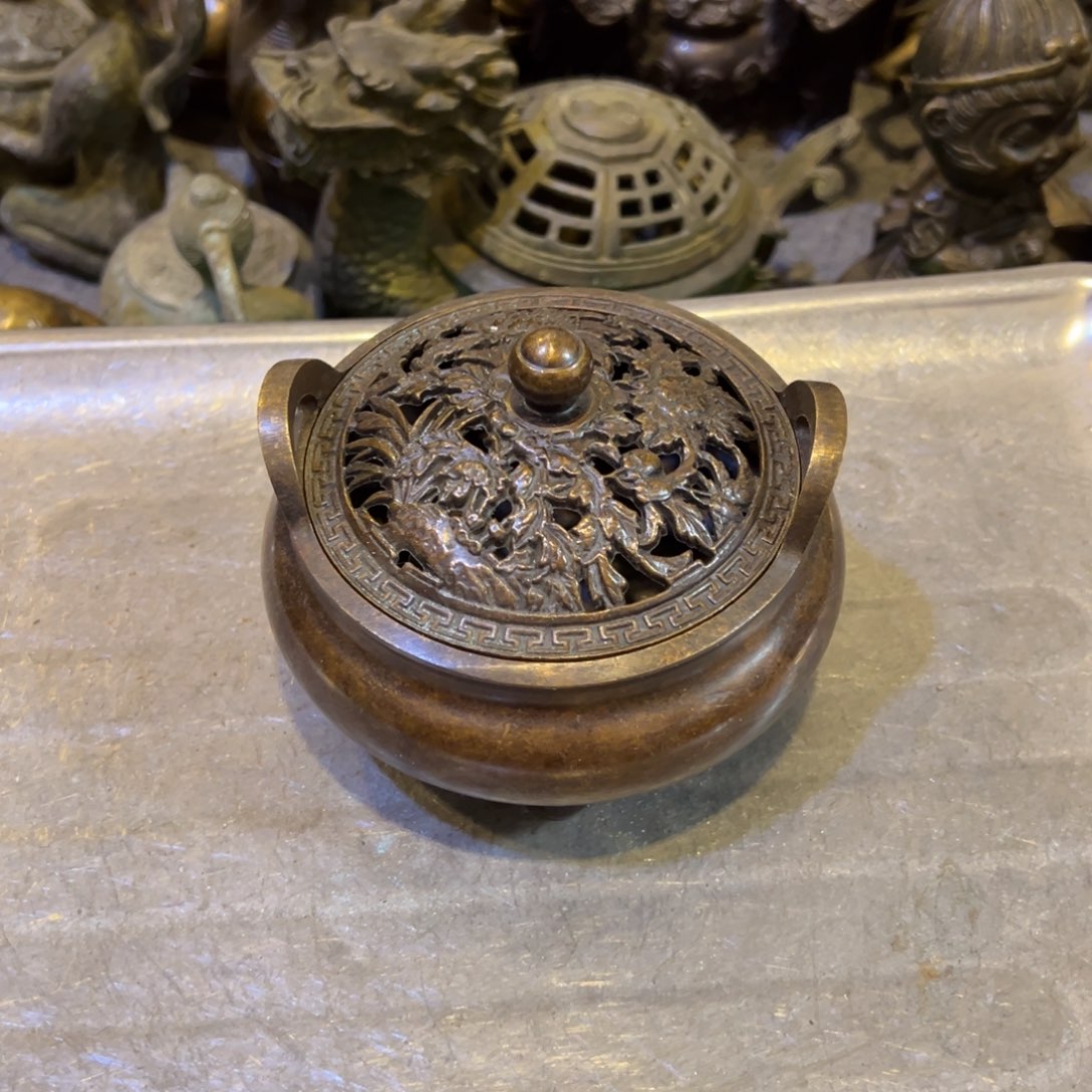 黄铜摆件，文房摆件