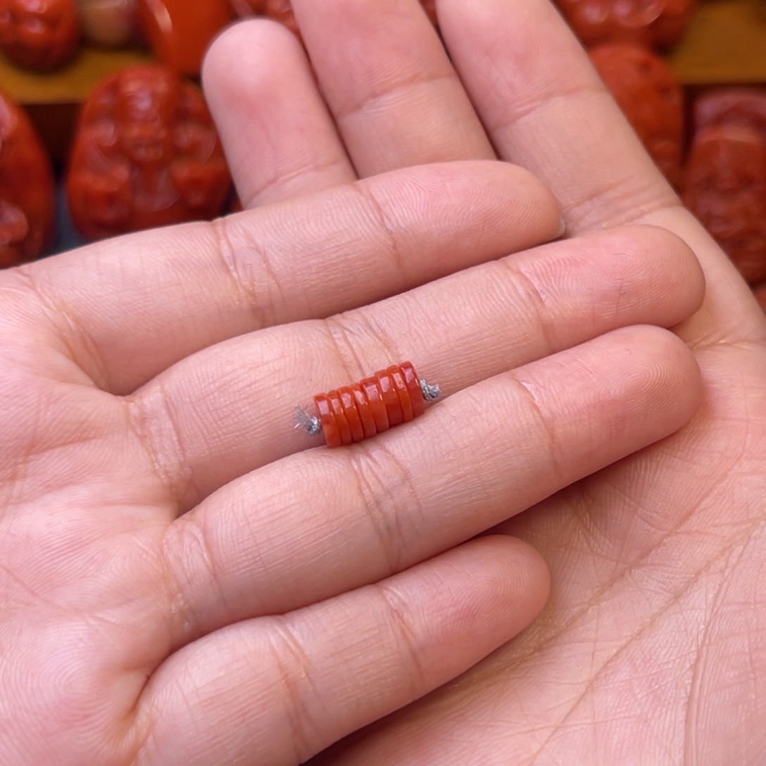 悟****南红玛瑙未镶嵌川料瓦西6mm尺寸隔片