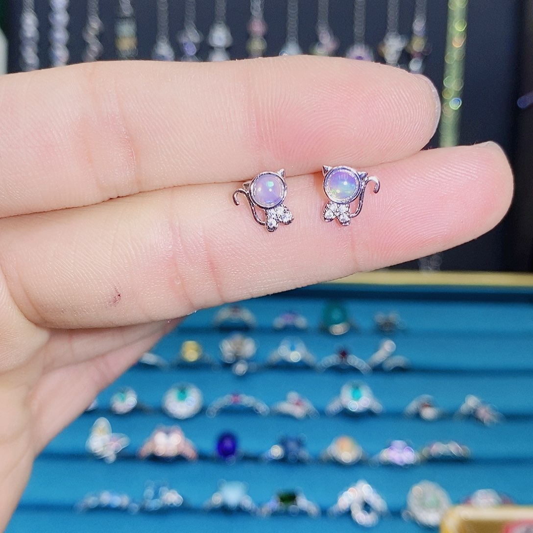 紫晶珠宝半成品银S925镶嵌