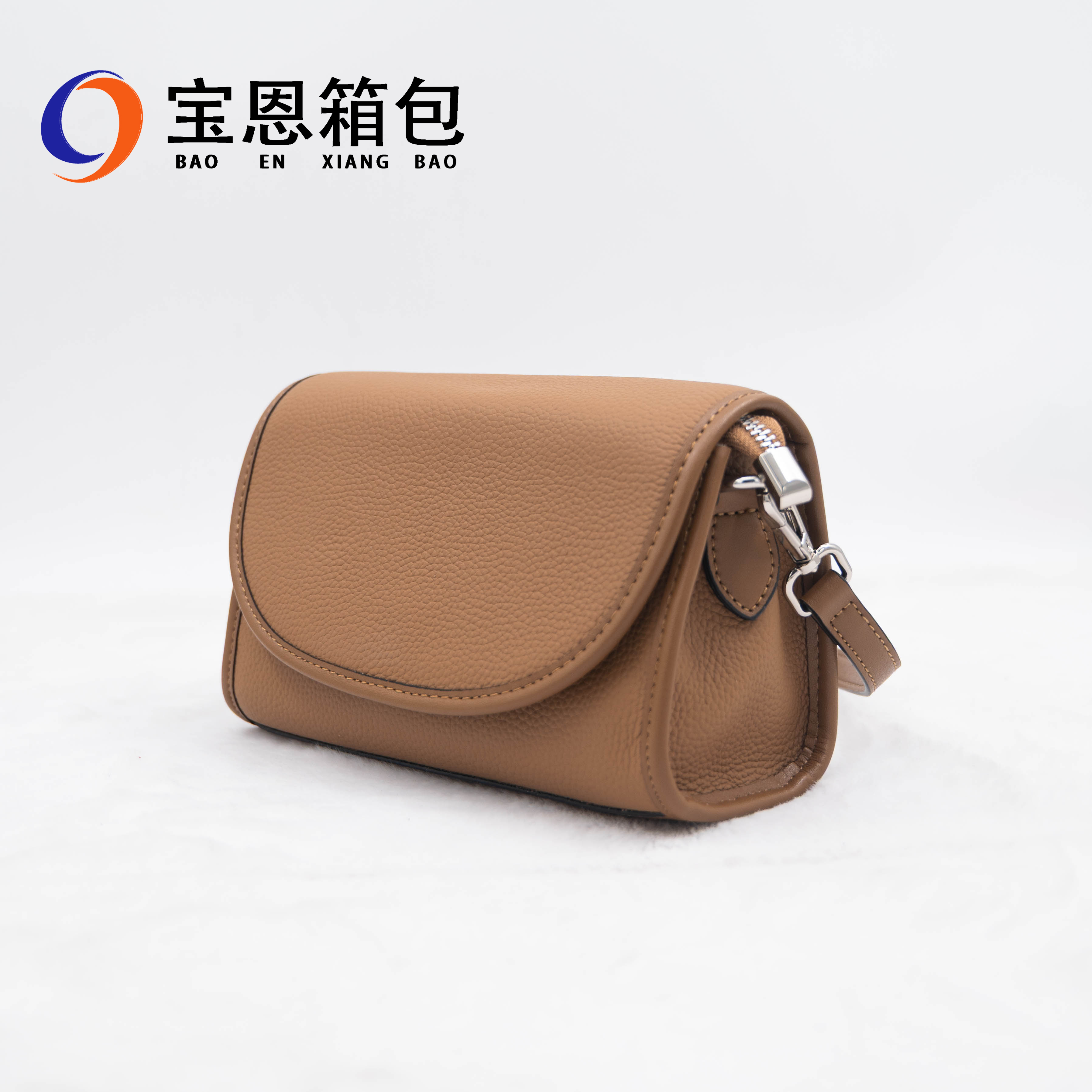 翻盖豆腐包宝恩牛皮时尚新款百搭小众设计高级感通勤女包TL25403