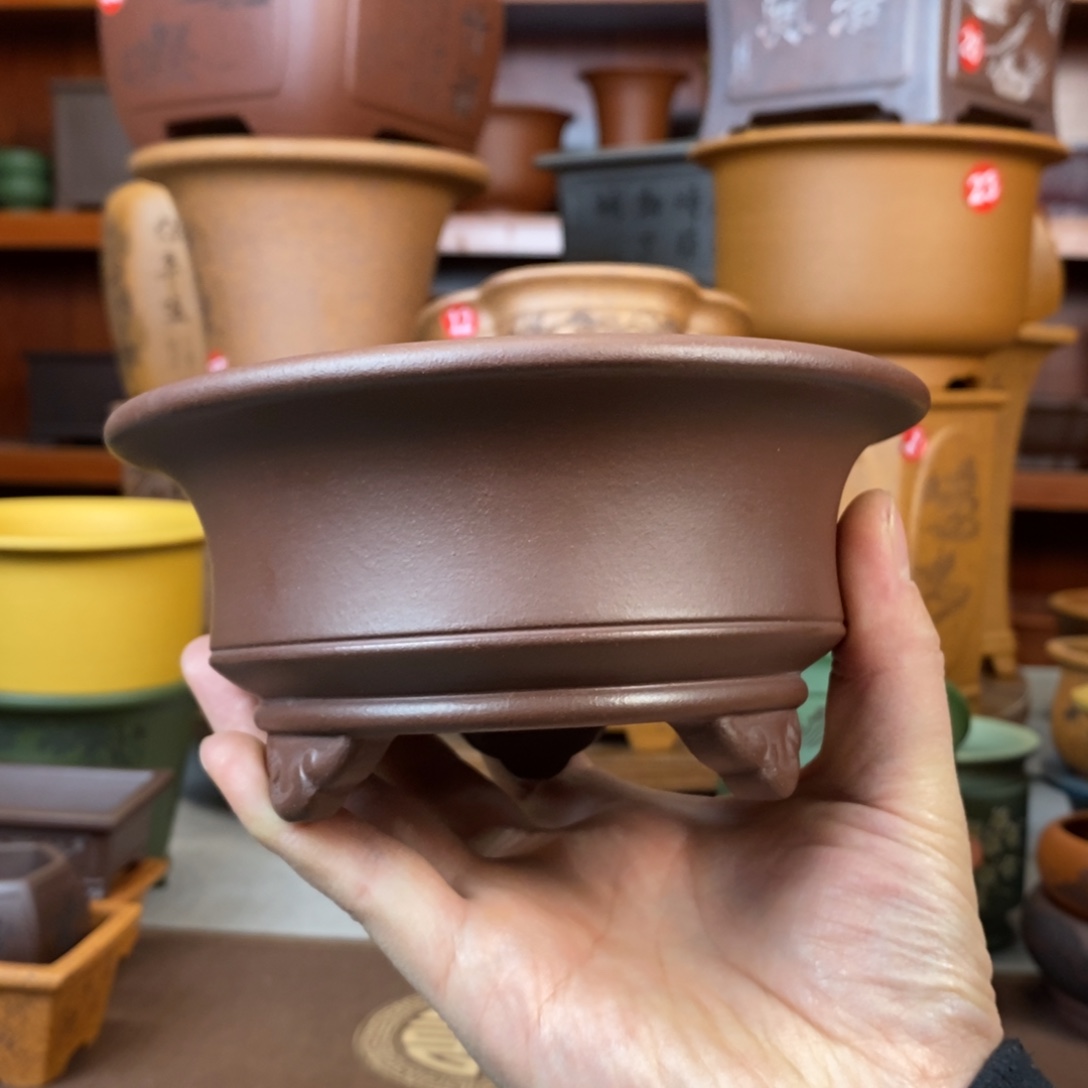 紫砂花盆盆景花盆小