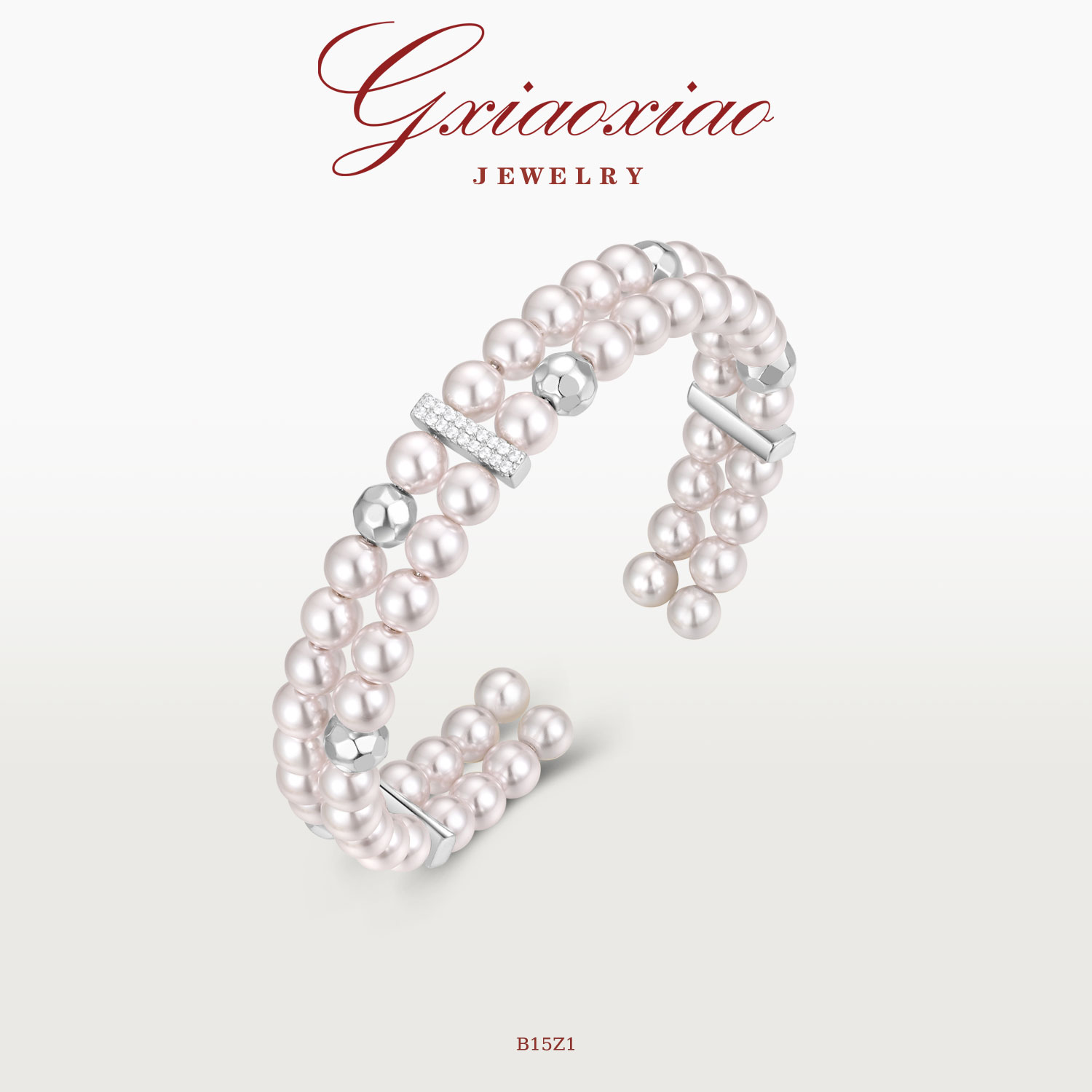 G XIAOXIAO 镀K金 法式轻奢复古高级感多层臂环手镯 B15Z1