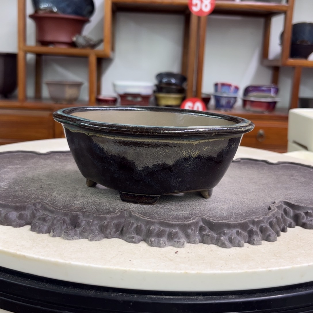 紫砂花盆瑕疵6.5-16-14。。。