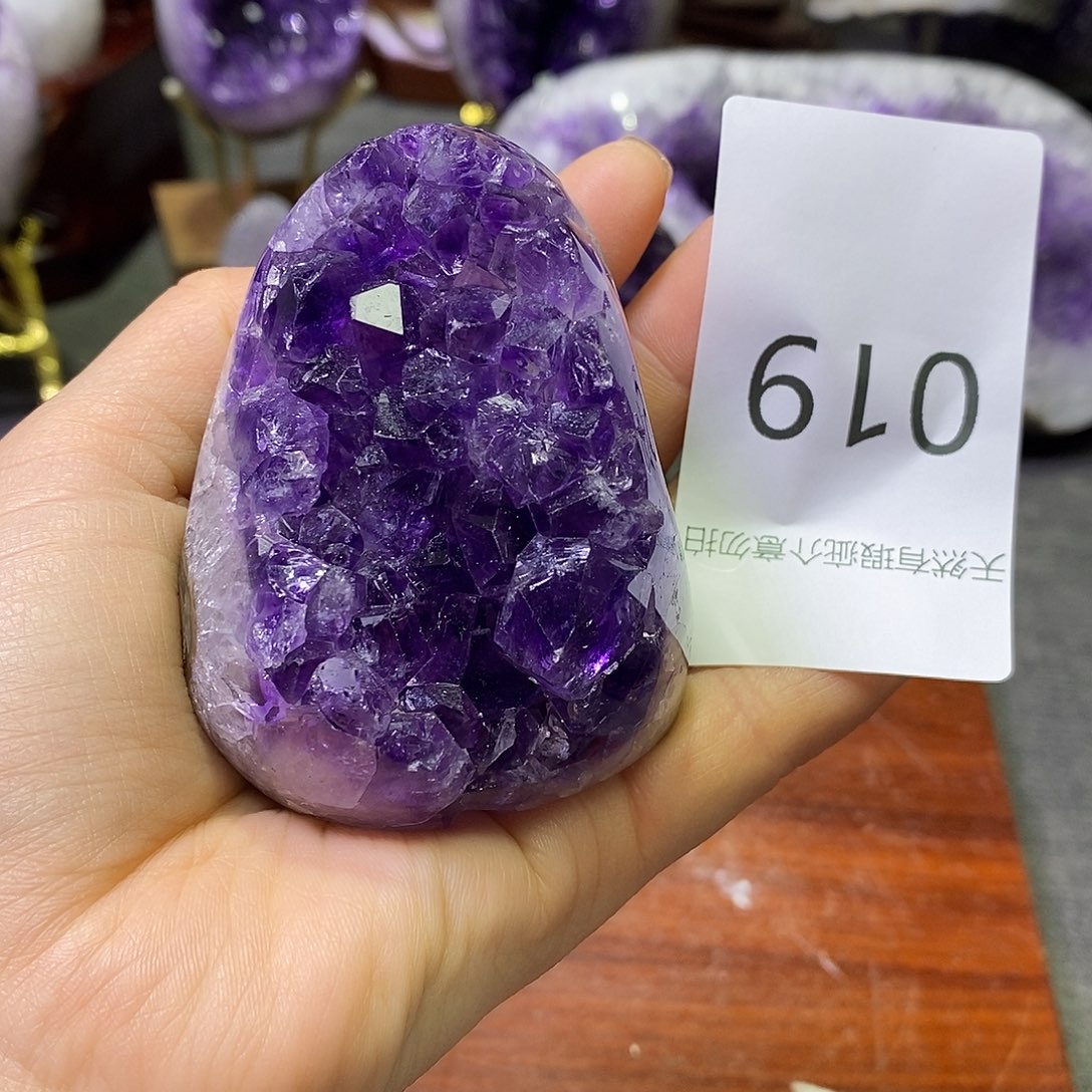 紫晶珠宝半成品未镶嵌