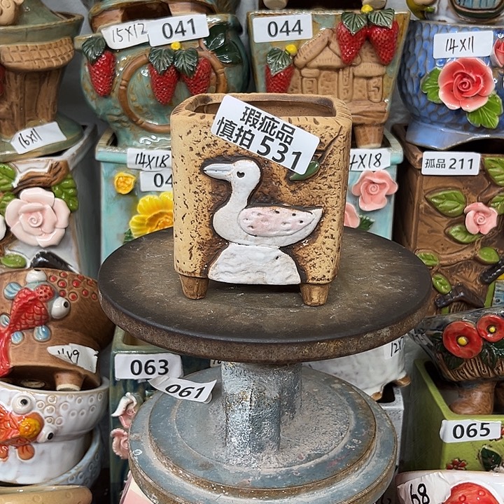 紫砂花盆粗陶材质多肉花盆531