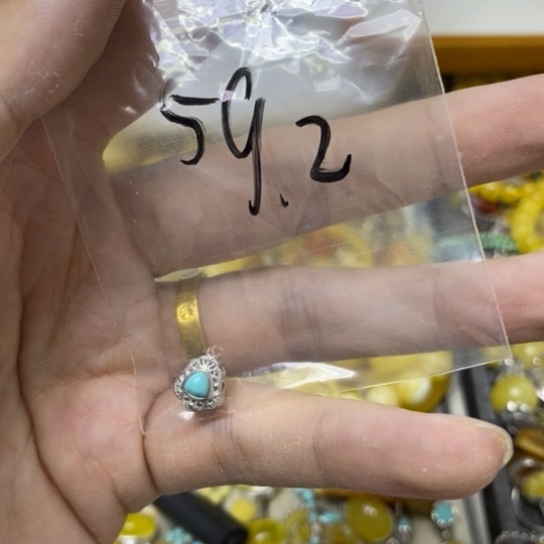 银S925镶嵌蜜蜡裸石吊坠