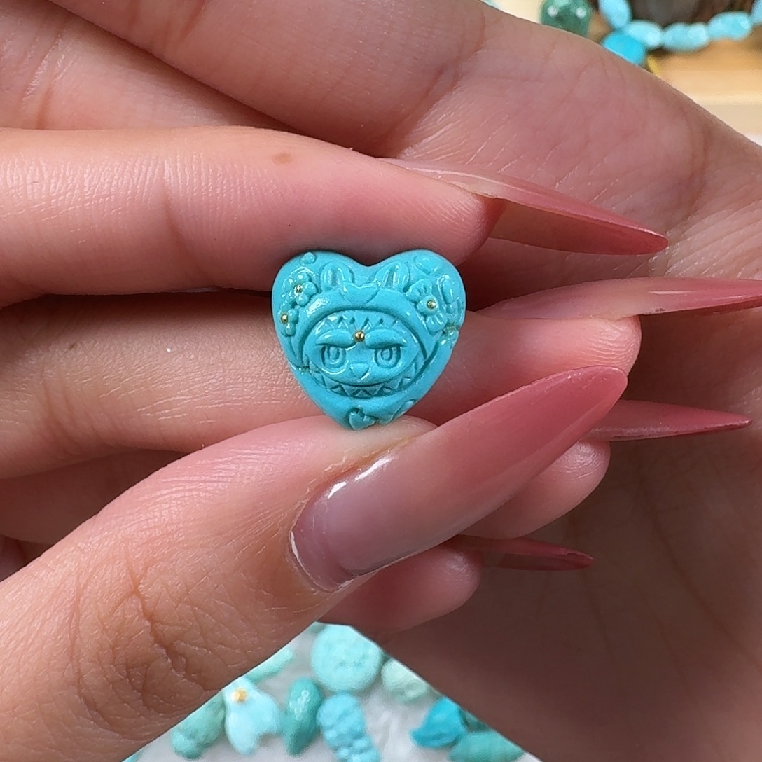 千***龙绿松石未镶嵌吊坠(不含链)