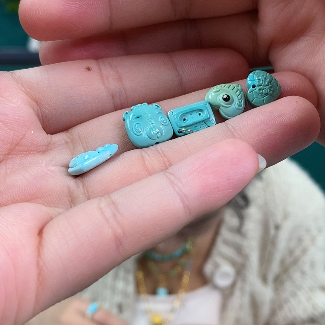 绿松石珠宝奇石未镶嵌