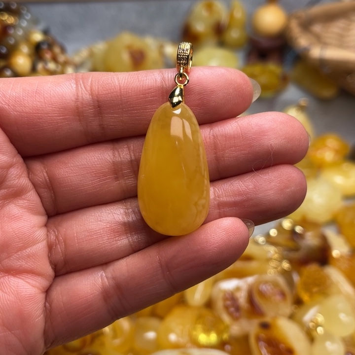 蜜蜡颈饰未镶嵌蜜蜡